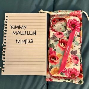 Loopy Peonies Iphone 14 Pro Max Case Lefty